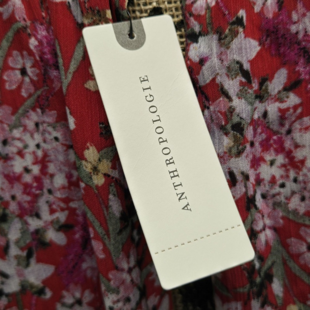 NWT Ali & Jay Anthropologie It's You Girl Wide Leg Jumpsuit Red Floral Size L - Picture 9 of 14